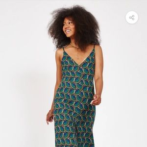 Silk and Salt peacock jumpsuit